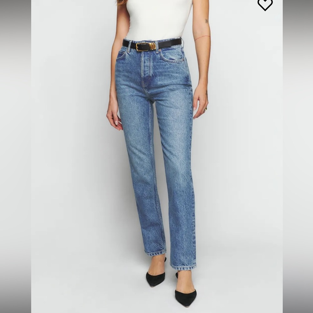 Cynthia High Rise Straight Jeans